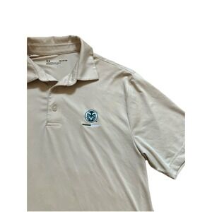 Men's Under Armour Heat Gear Polo Small‎ Colorado State Rams - Polyester  Loose